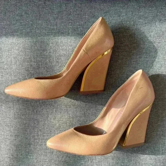 Chloe Light brown Beckie Pumps - Picture 1 of 6